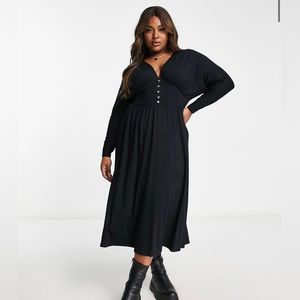 Black Knit Midi Dress - New, Never Worn